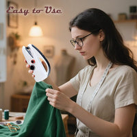 Handheld sewing machine with 110-piece sewing accessory kit