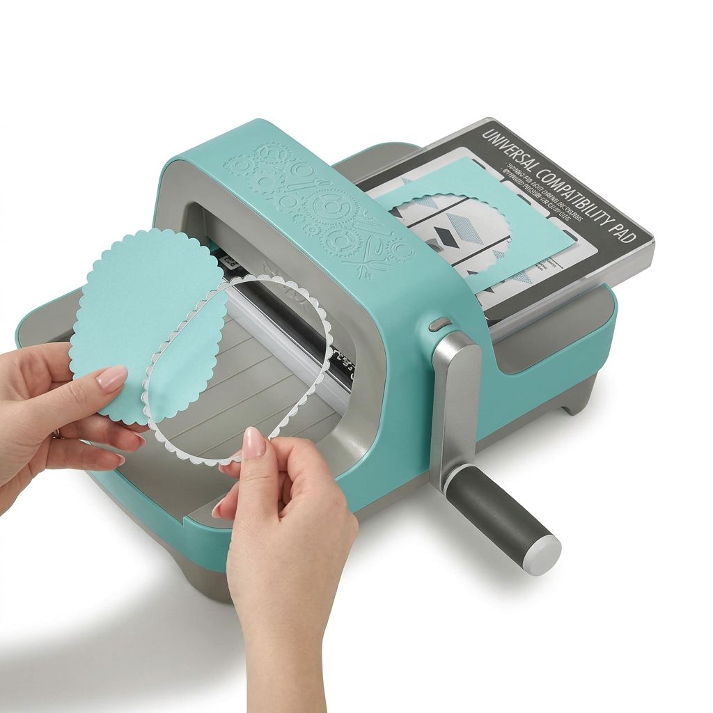 Manual die cut machine with starter craft accessories