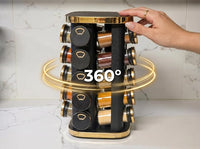 20-piece spice jar storage set for kitchen