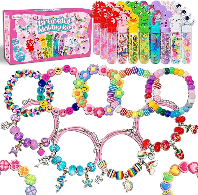 24 pack charm bracelet wands jewelry making kit for kids