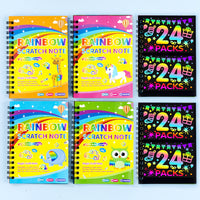 24-pack DIY scratch art books for kids aged 4-8, creative graffiti art