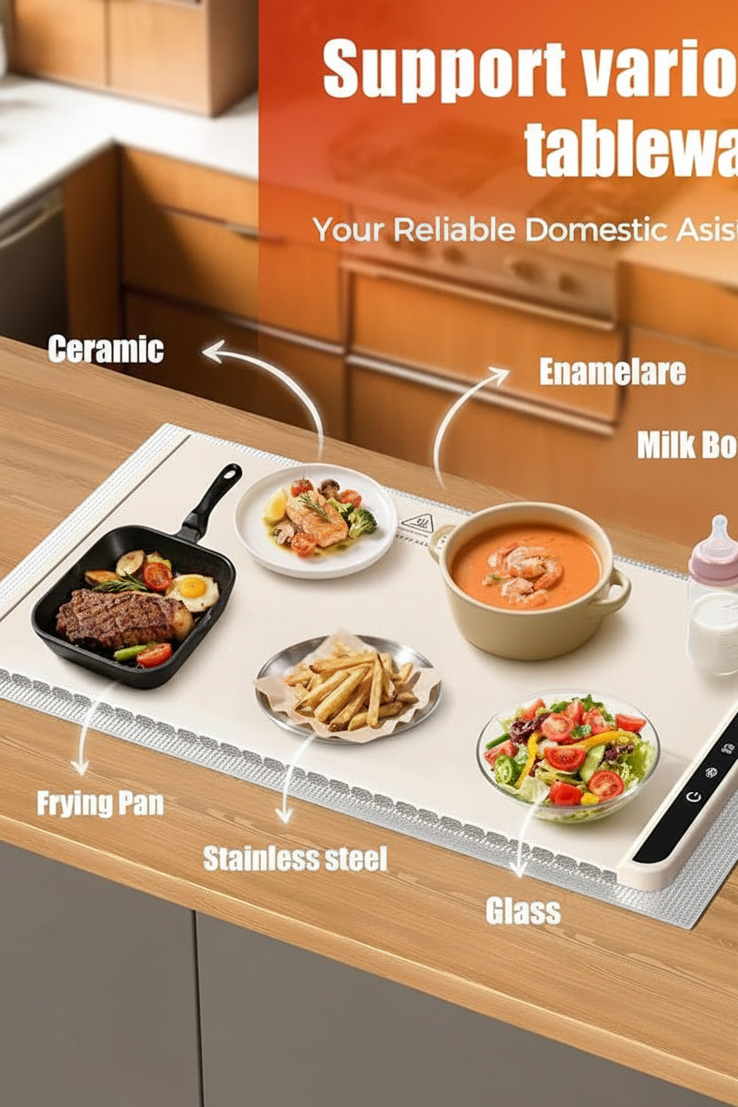 250W electric warming mat for compatible serving dishes
