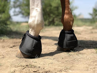 2520D Horse Bell Boots No-Turn, Ballistic Hoof Overreach Protection, Pair