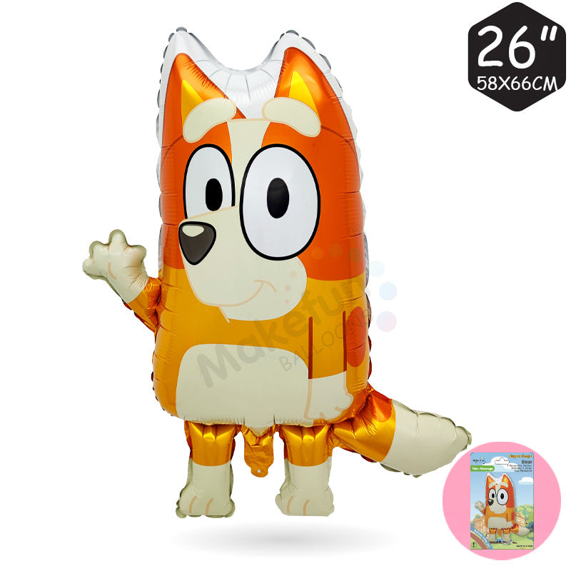 26 inch foil balloons with cartoon dog characters for party decor