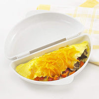 2 cavity egg poacher for microwave egg cooking