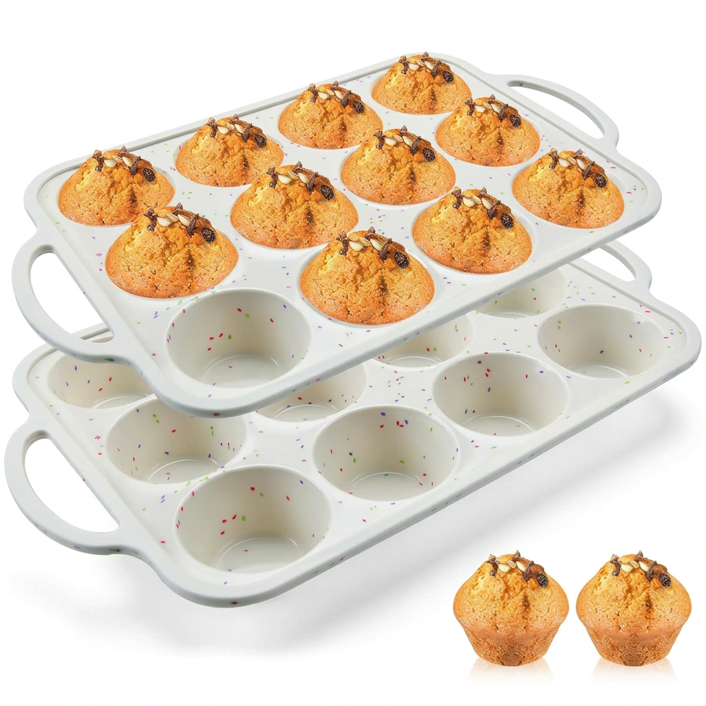 BPA Free 12 Cup Cupcake Baking Tray