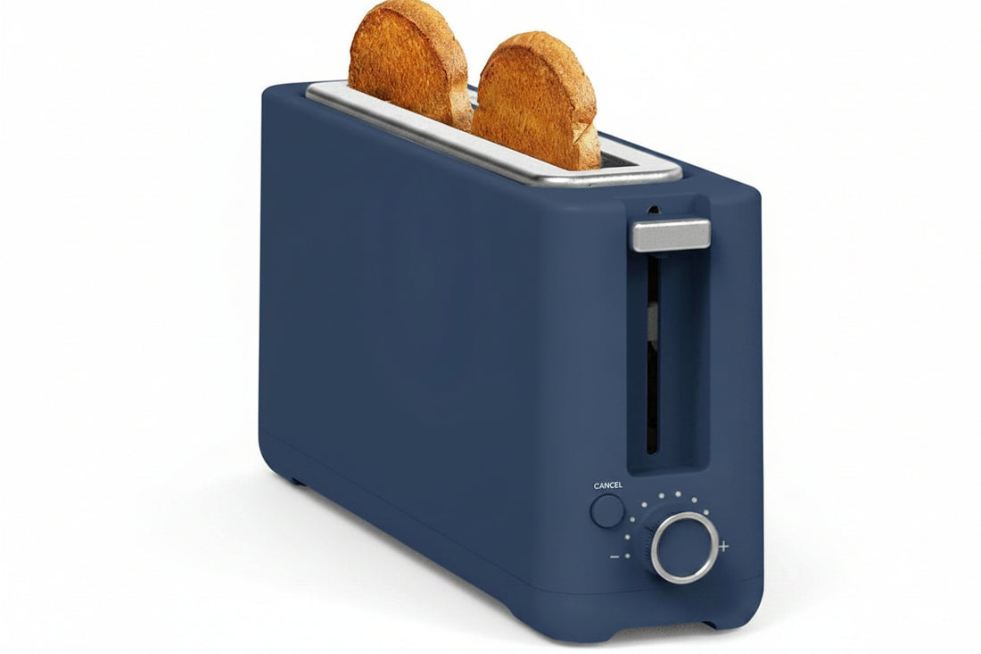 2 slice indigo long slot toaster for sourdough bagels and bread slices
