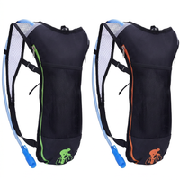 2 pack hydration backpacks with 2L water bladders for hiking and cycling adventures