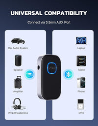 3.5mm Wireless Audio Adapter For Car And Home Stereo