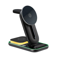 3-in-1 15W wireless charging stand with vertical design