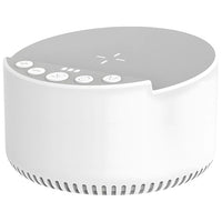 White 3-in-1 baby sound machine with grey top panel and control buttons