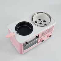 3-in-1 electric breakfast maker with multiple cooking sections
