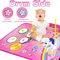 3 in 1 musical mat toy piano drum animal sound toy for toddlers
