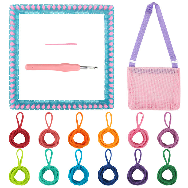 288-piece colorful weaving loop set for DIY craft projects