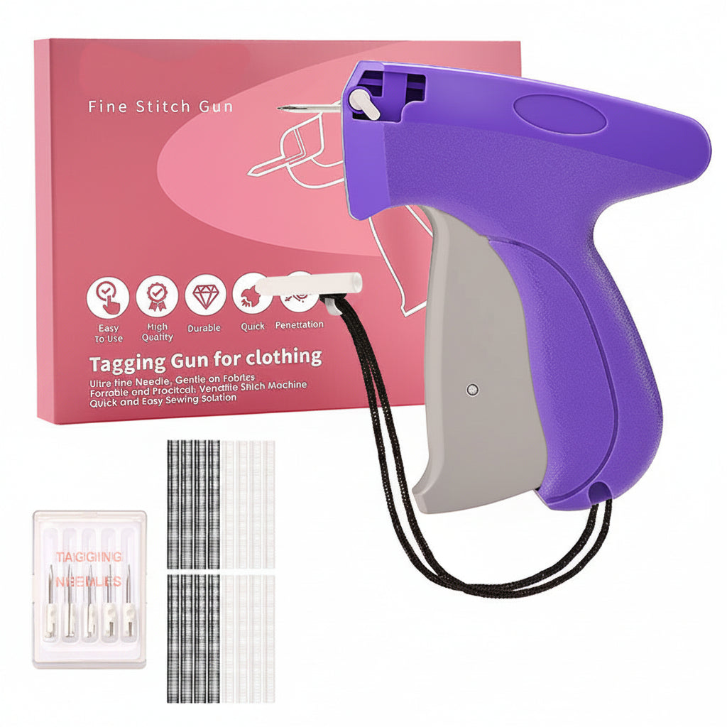 Handheld clothing stitch tool with 2002 fabric fasteners