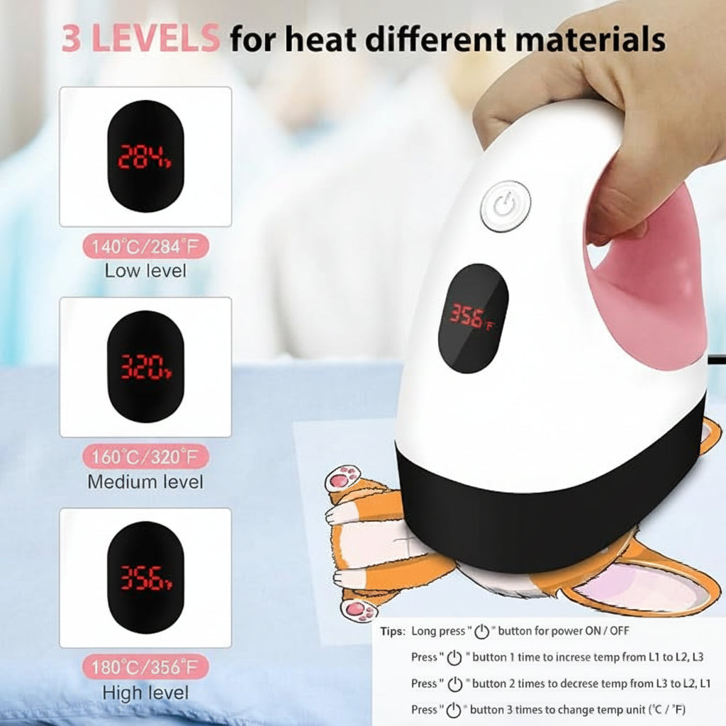 Mini heat press for T-shirt and fabric craft projects