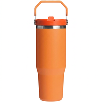 30oz stainless steel tumbler with handle for travel and daily use