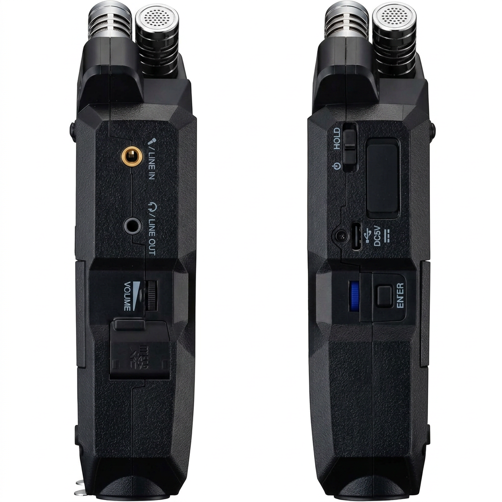 32-bit float handheld audio device for music and studio workflow
