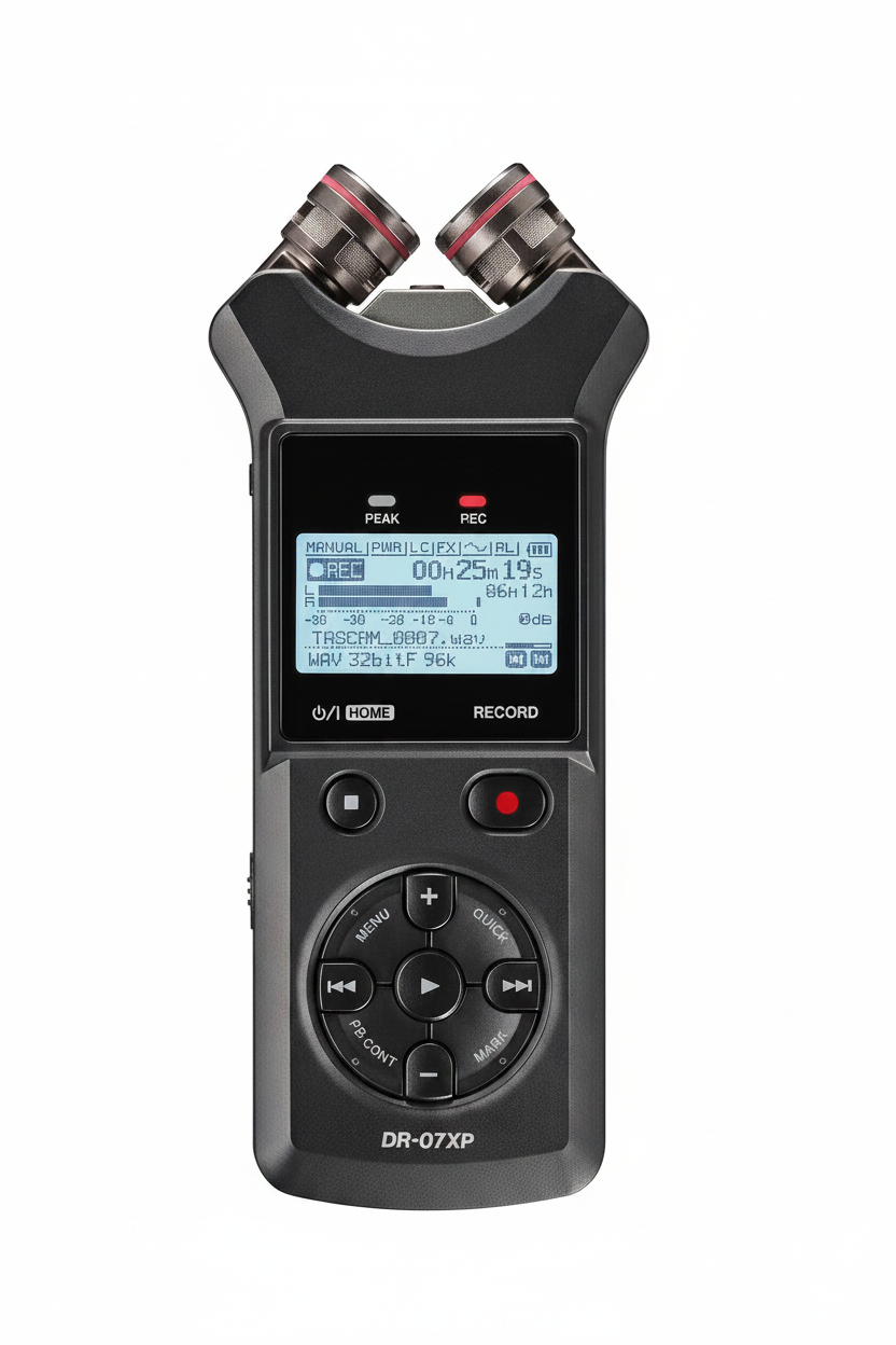 32-bit float handheld audio interface with USB-C for creator setup