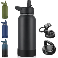 32oz insulated stainless steel water bottle for gym and daily hydration
