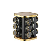 360-degree rotating countertop spice tower
