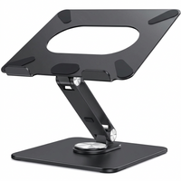 360 rotating laptop stand ergonomic adjustable notebook riser