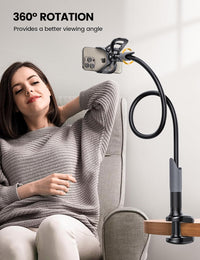 360 rotation phone holder flexible gooseneck design