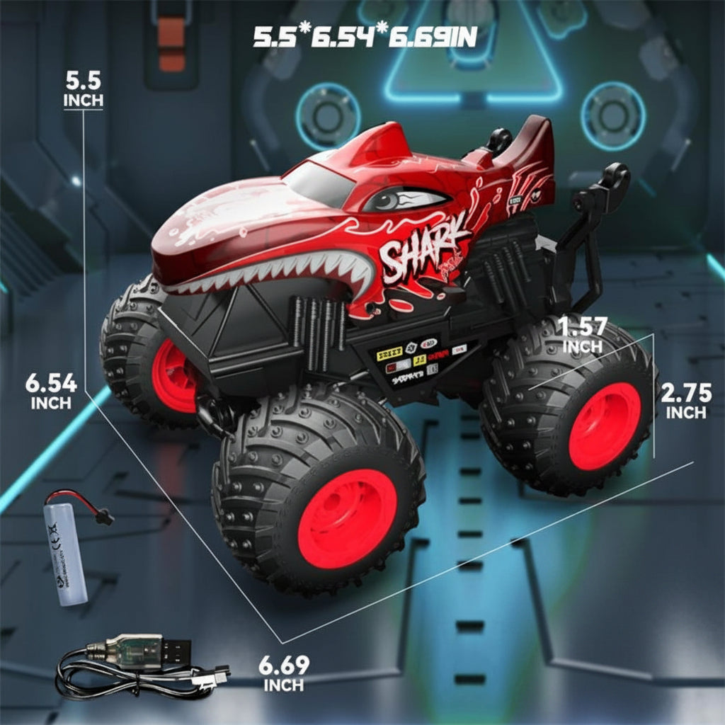 Remote control car with 360 degree spin function