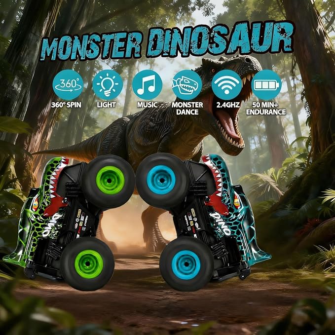 Remote control car with 360 degree stunt movement