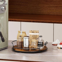Round Storage Tray for Pantry, Cabinet and Tabletop