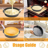 Durable nonstick cake baking trays