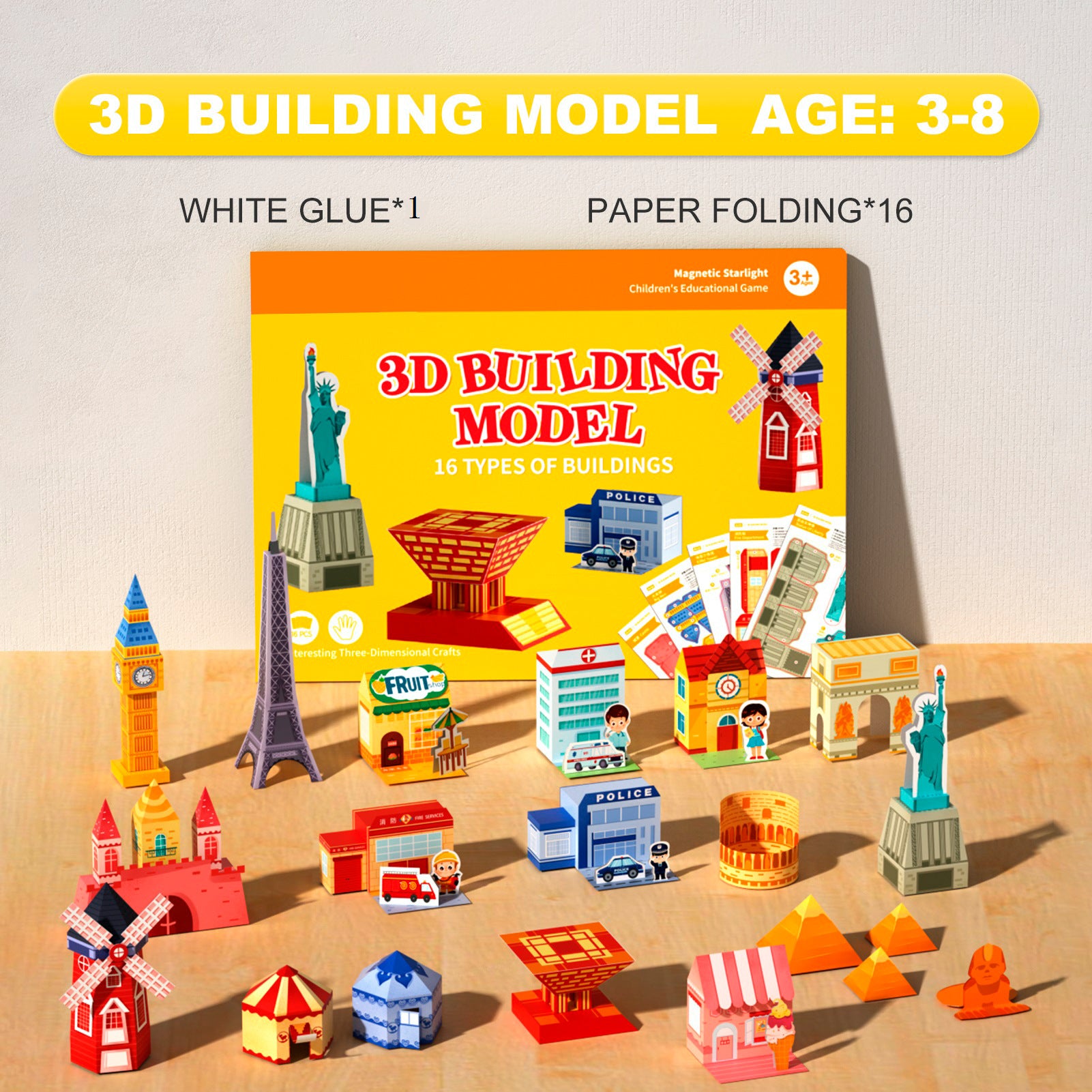 3D Paper Art Origami Toy – DIY Craft Puzzle for Kids, Great Learning Activity