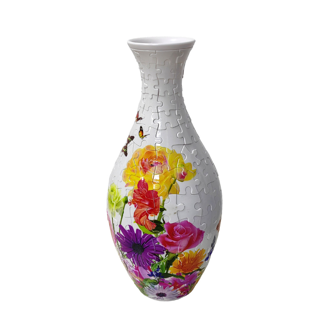 3D Puzzle Vase DIY – Creative Flower Arrangement for Home Decoration