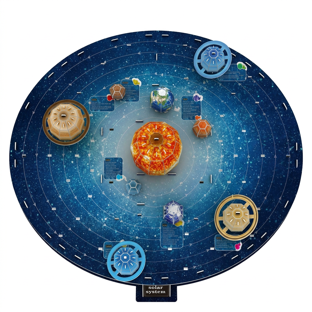 3D solar system model kit 106 pieces educational STEM toy