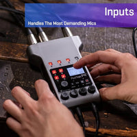 4 channel XLR audio mixer for studio use