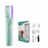 4-in-1 electric cat grooming trimmer with multiple grooming attachments