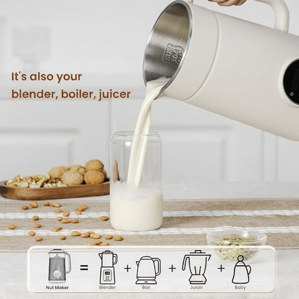 plant-based milk maker for almond and soy milk