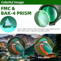 60mm objective lens of monocular telescope close-up