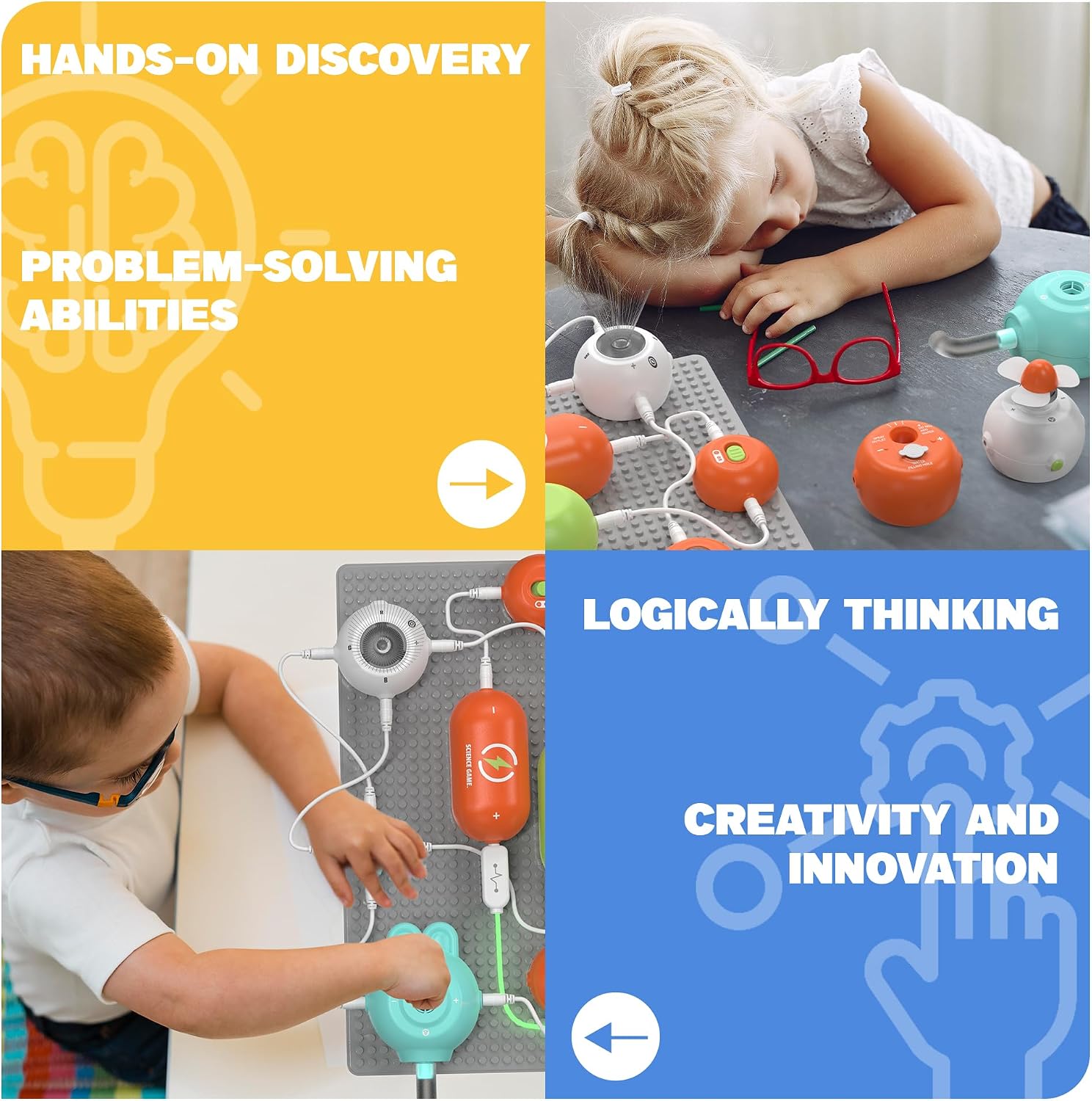 Electronics STEM kit for kids with more than 420 circuit projects