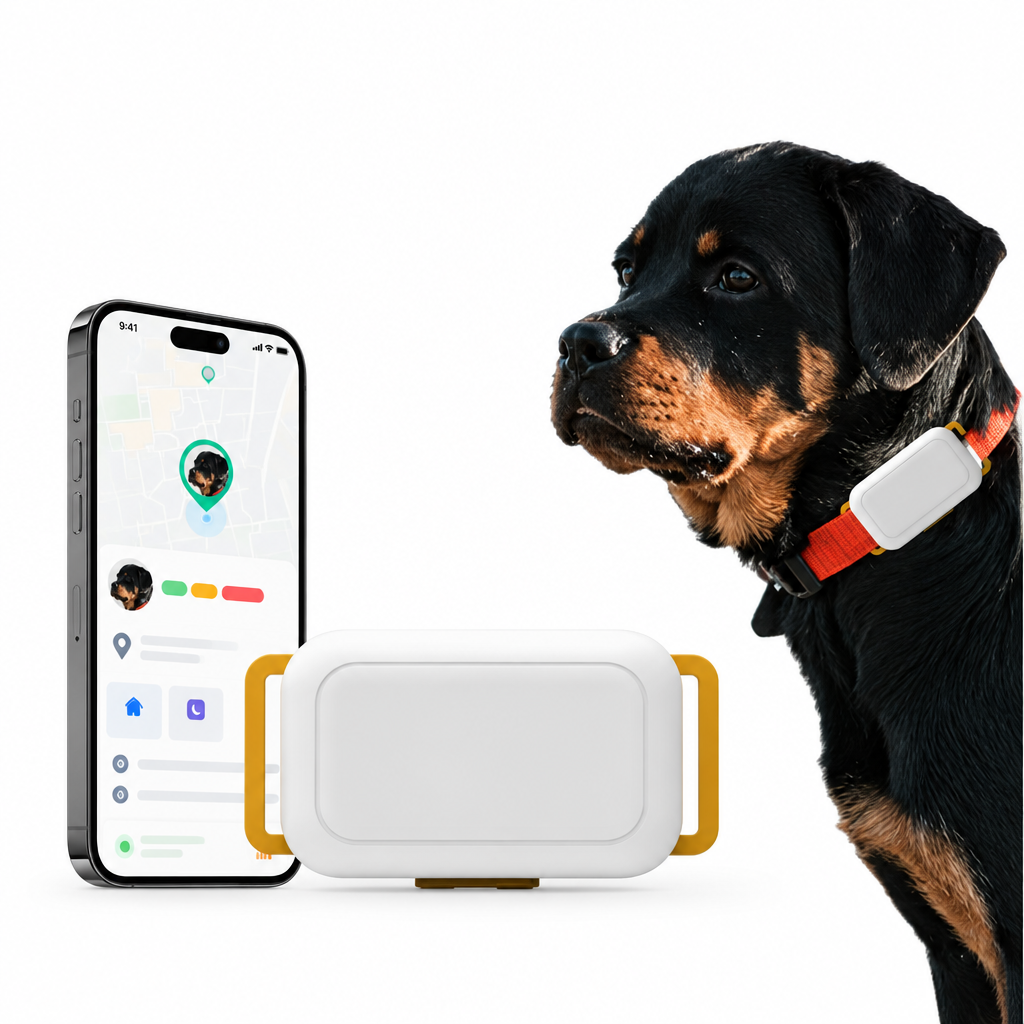 4G Smart Pet Collar with Connected Dog Monitoring Design