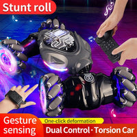 4WD drift stunt car with twisting and multi-directional movement