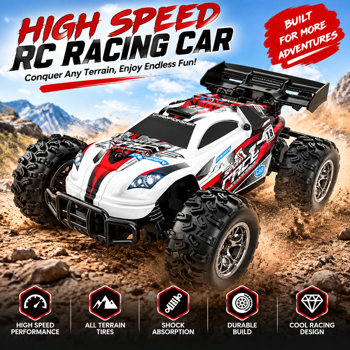 4WD RC off-road remote control car