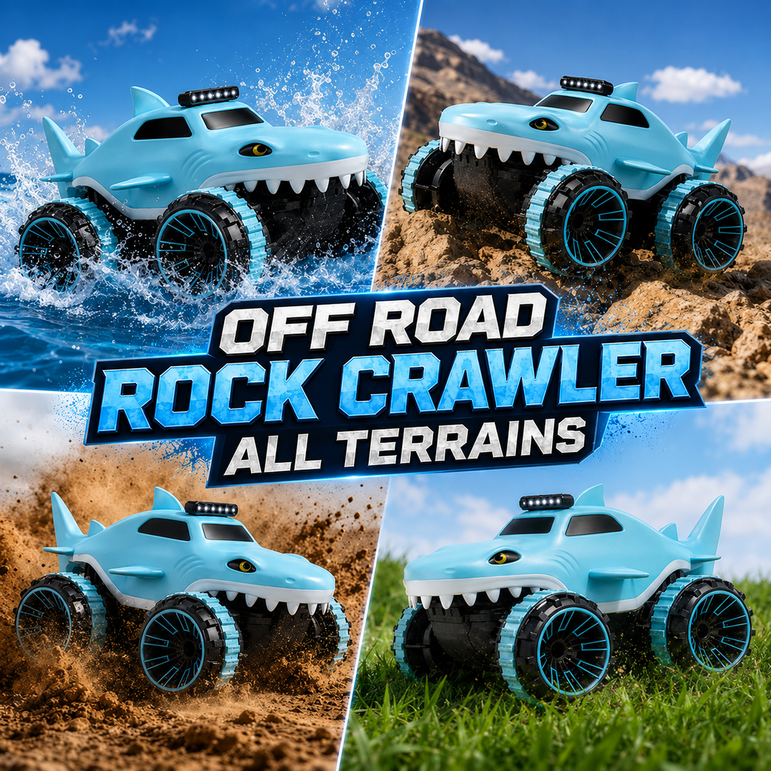 4WD remote control car for recreational play