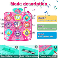 5 game modes dance mat toy for rhythm step activities
