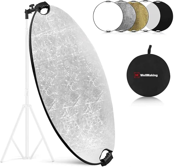 32 inch 5 in 1 photography reflector with multiple surfaces