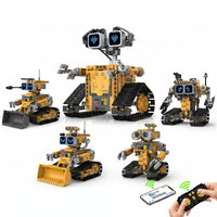 5-in-1 robot building toy for kids with 373 pieces