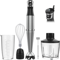 Hand Blender Set with Whisk and Mixing Accessories