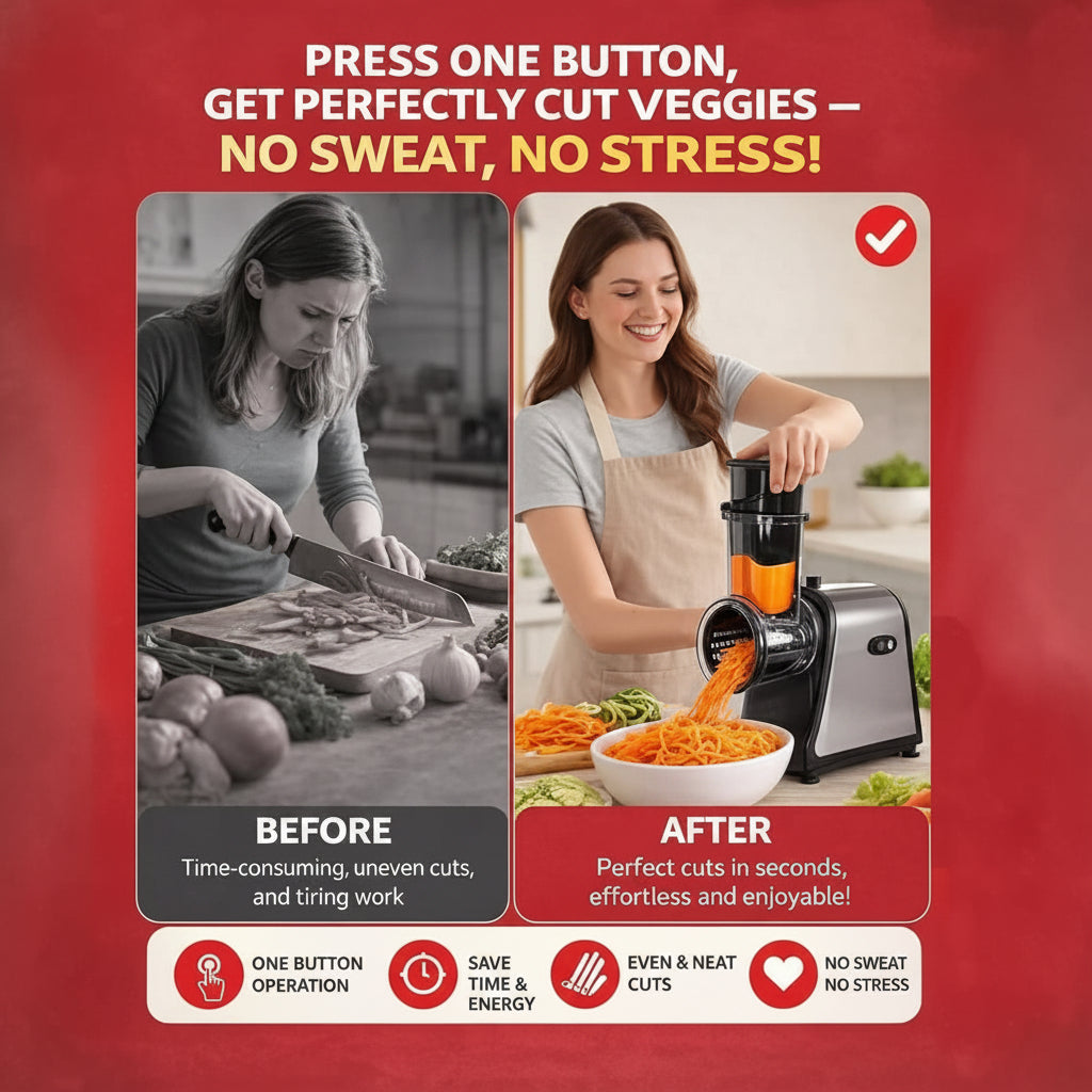 Electric Cheese Grater Machine with Vegetable Slicer Attachments
