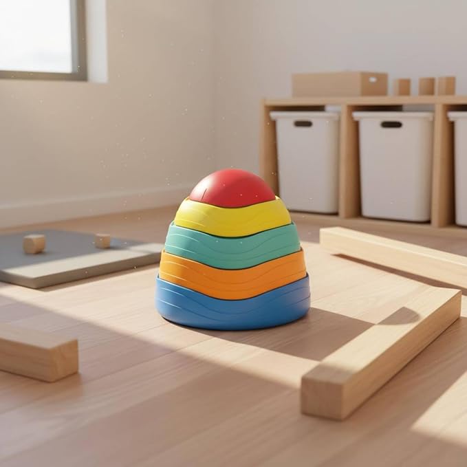 5 piece kids stepping stones set for balance and movement play