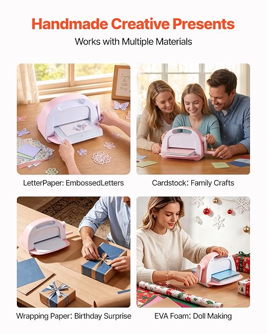 Portable die cut machine for card making and paper crafts